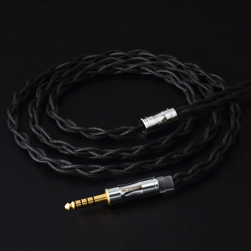 Amazon | NICEHCK C4-1 イヤホンケーブル 銀メッキ単結晶銅 UPOCC 6N